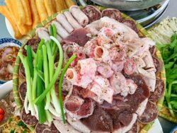 lòng, lòng lợn, cháo lòng, miến lòng, bún lòng, lẩu cháo lòng